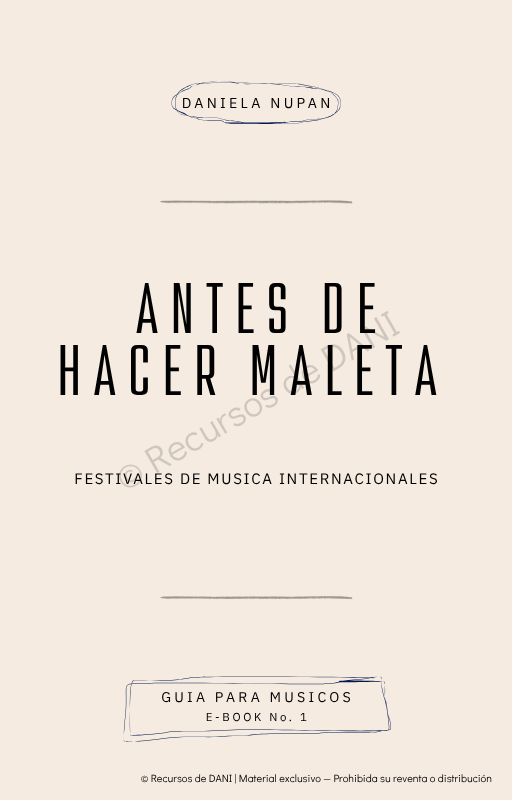 Antes de Hacer Maleta Festivales de Musica Internacionales