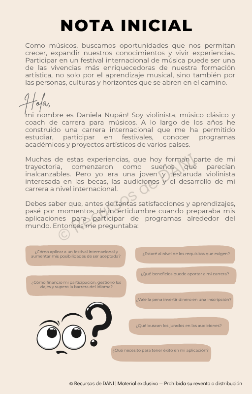 Antes de Hacer Maleta Festivales de Musica Internacionales